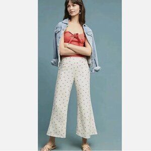 Anthropologie Feather Bone Womens Talese Cherry Wide Leg Pants
